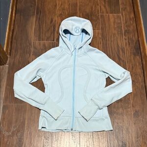 lululemon athletica Light Blue Hooded Full Zip Scuba - Women